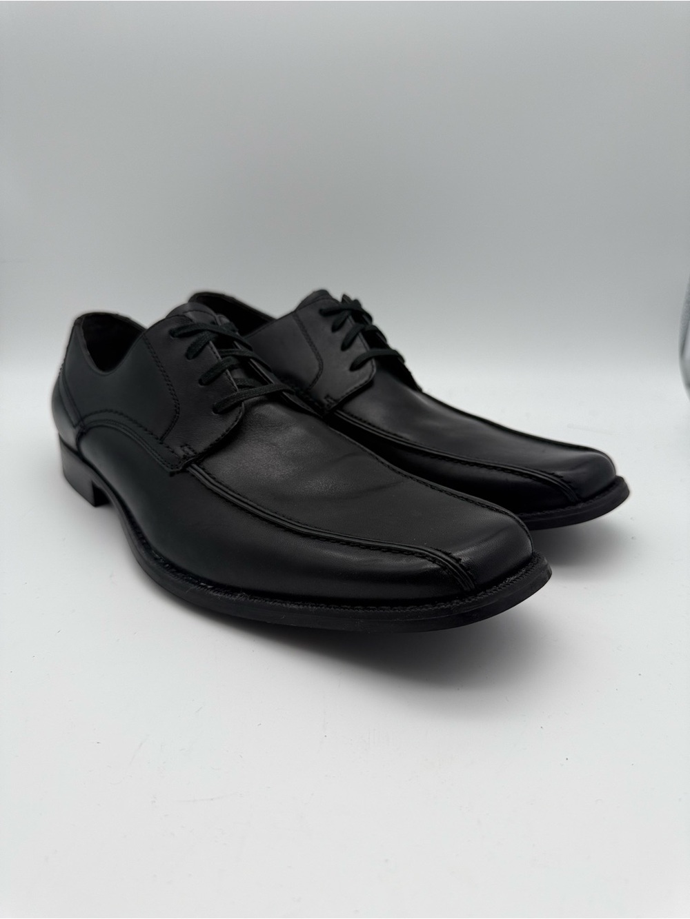 BRAND NEW Kenneth Cole New York Smart Move Black Bicycle Toe Oxford Sz US 10.5